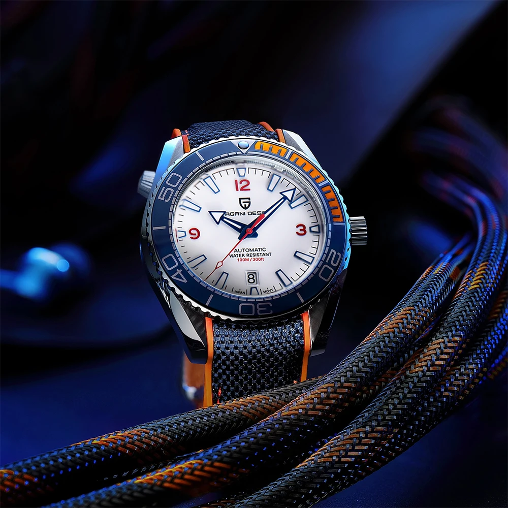 2026 New PAGANI DESIGN Diving Series Luxury 8215 Mechanical Automatic Watch Sapphire Glass 40MM Sports Leather Watches for Men