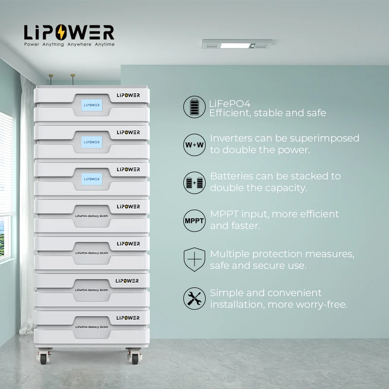 Lipower 5kw inverter 10kwh lifepo4 battery all In one power system ess home energy storage