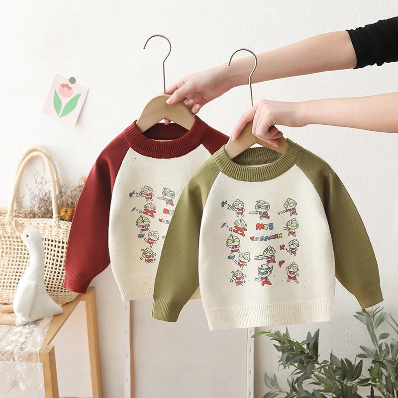 

Toddler Boys Sweaters Kids Pullover Kids Girls Knitwear Fall Winter Children's Clothes