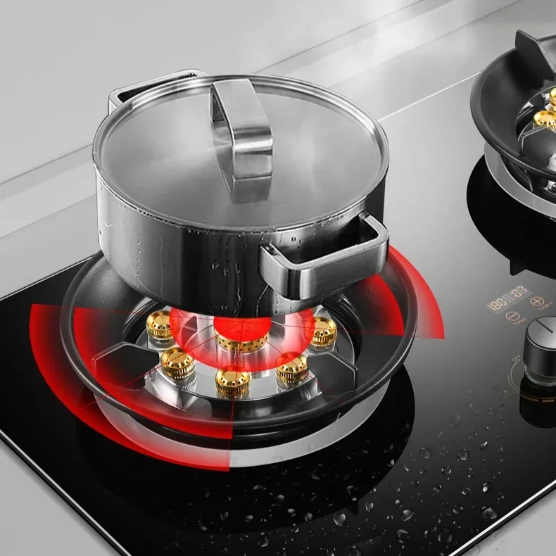 Built-in stove double household liquefied gas desktop natural gas stove fierce fire energy-saving  gas burner stove