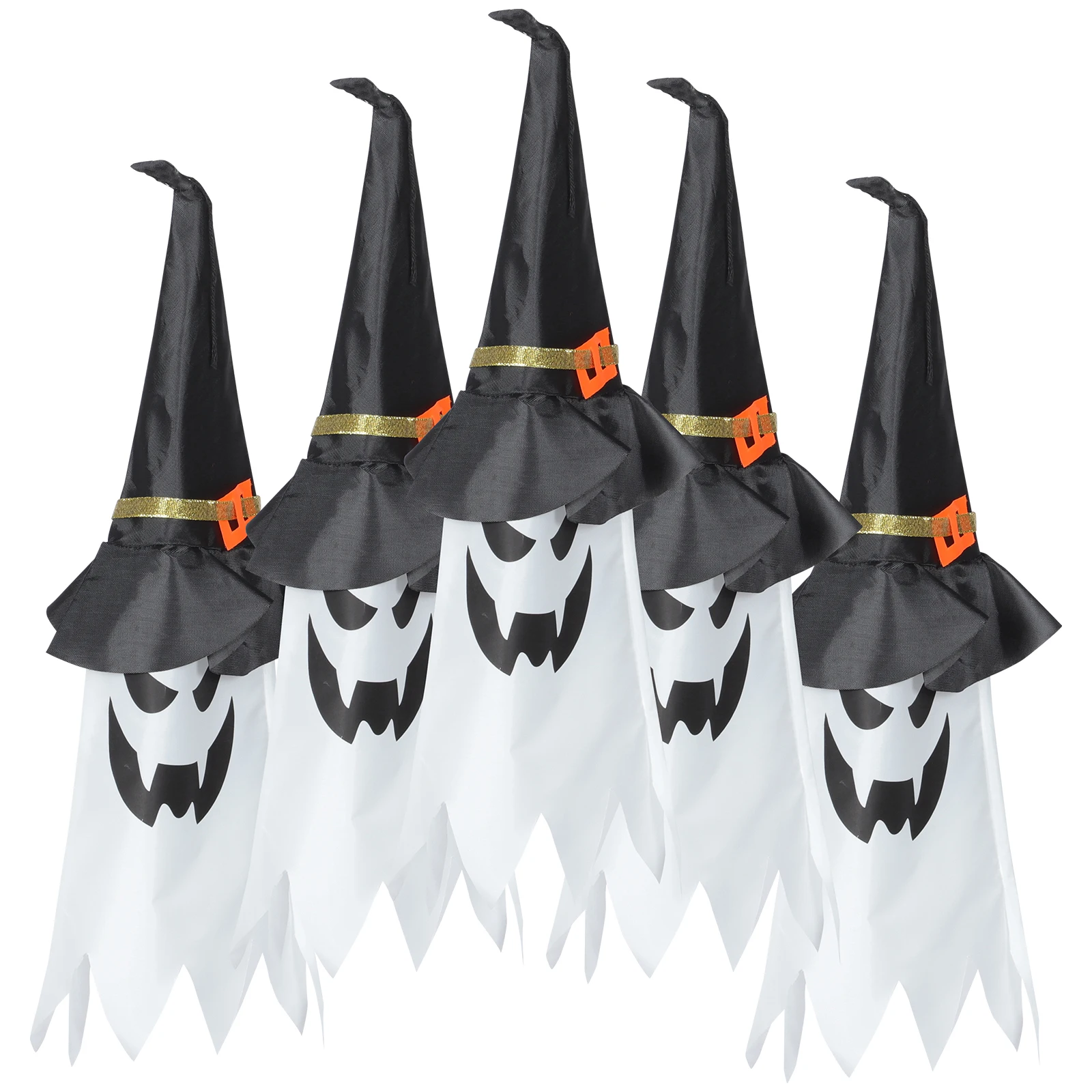 

1Set Halloween LED String Light Ghost and Witch Hat Pendant Decorative String Lights for Halloween Party Home