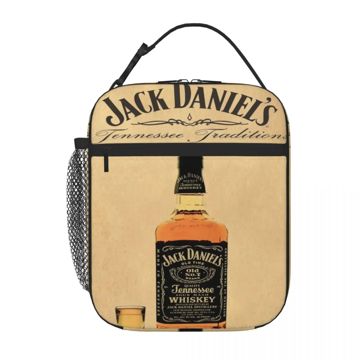 Hot Sale Whiskey Poster 03 Outdoor Style Thermal Food Carrier Business Trip Travel Lunch Bag