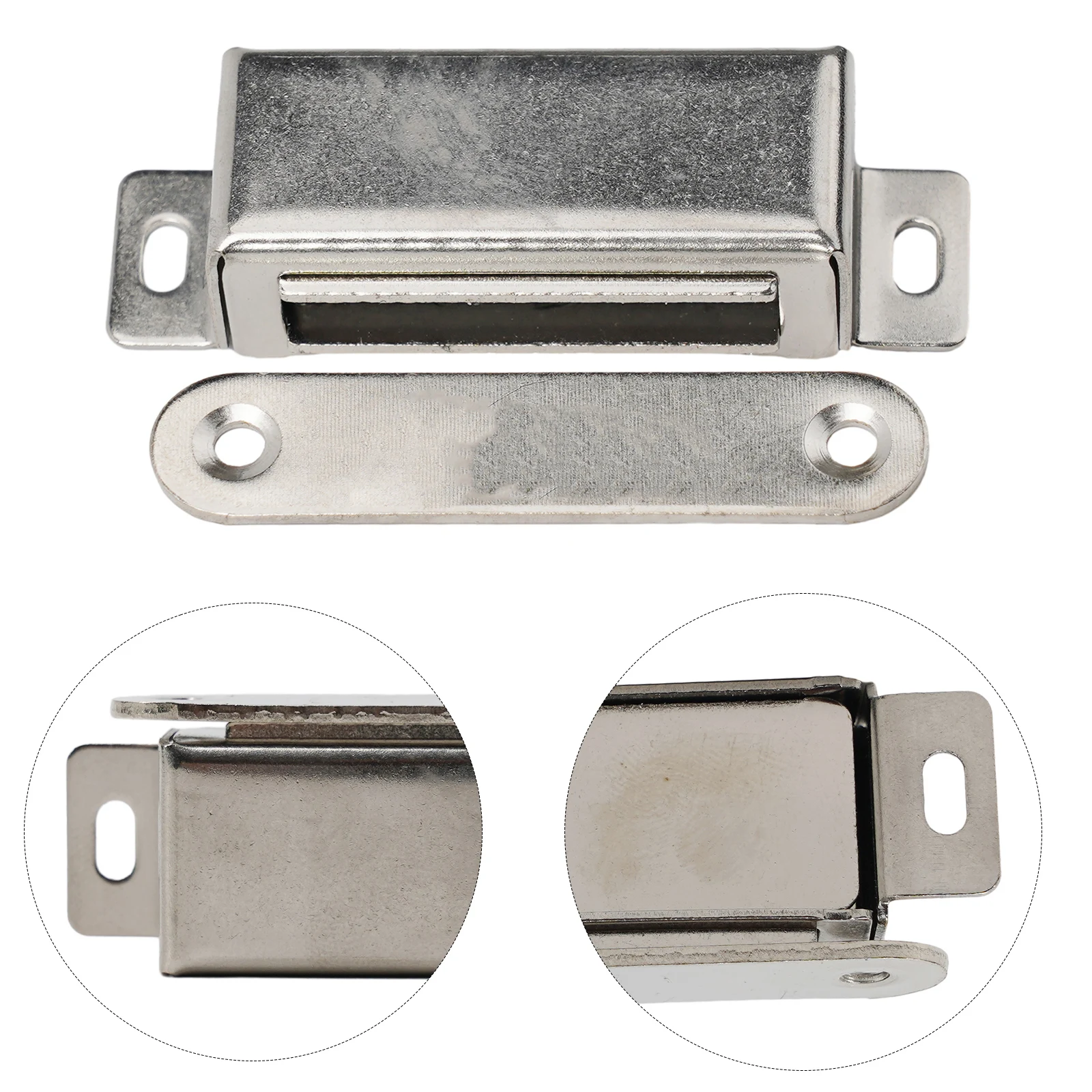 Long Lasting Stainless Steel Magnetic Door Catch Heavy Duty Magnets 40kg Pull Strength Protects Against Unwanted Access