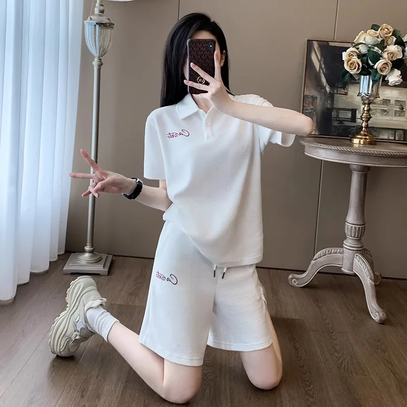 2024 Spring/Summer Women's Fashion Casual Set New Design Fashionable and Vivid Age Reducing Sports Shorts Two Piece Set S-2XL