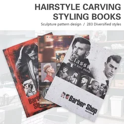 ร้านตัดผม Men's Hairdressing นิตยสาร Atlas Salon แฟชั่น Pro Barber Book Stylist Design ภาพประกอบอัลบั้มร้านตัดผมจัดแต่งทรงผม