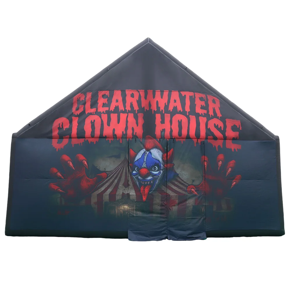

Clown House Commercial Halloween Labyrinth Hide-and-seek Haunted Clown House 2025 New Design Horror Halloween Inflatable Maze