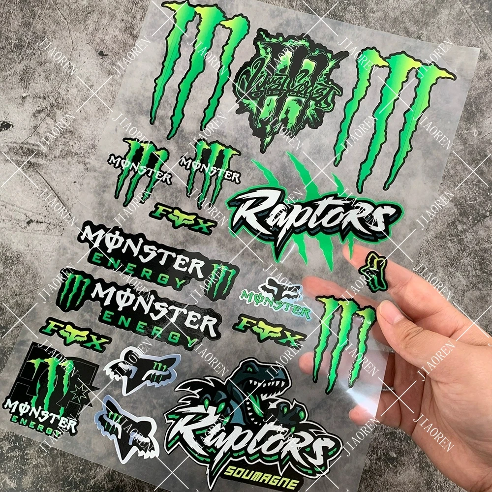 

Vinyl Monster Energy Stickers Helmet Bike Decals For Yamaha Honda Kawasaki Suzuki Ktm Bmw Ducati Triumph