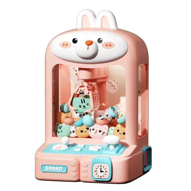 Children Toys Claw Machine Household Gashapon Clip Doll Recreational Machines Male Female Interactive Puzzle Playing House Toys