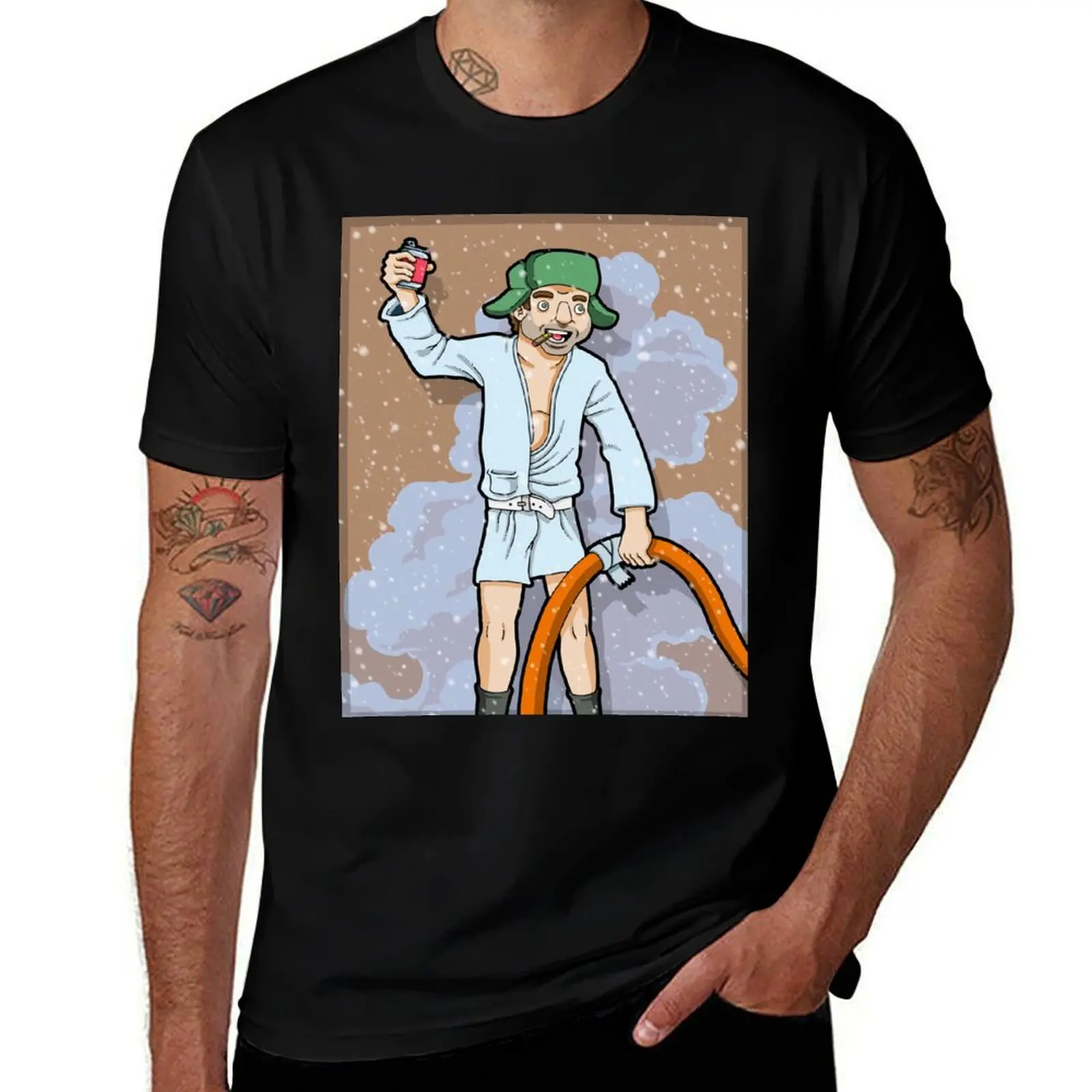 merry christmas, s***er full T-Shirt Casual Fashion Short Sleeve Cotton T-Shirt