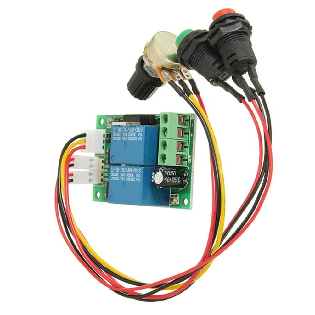 DC Motor Controller Module for 6V 12V 24V Input with 21kHz For PWM Frequency 30A Rating and Three-Digit LED Output Display