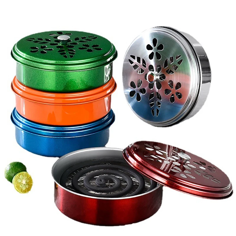 

Home Insect Repellent Anti-fire Sandalwood Incense Burner Box Portable Mosquito Coil Tray Holder Anti-Mosquito Supplie
