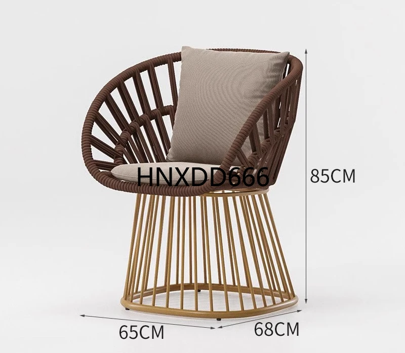 

Nordic outdoor sofa balcony rattan furniture table and chair coffee table combination