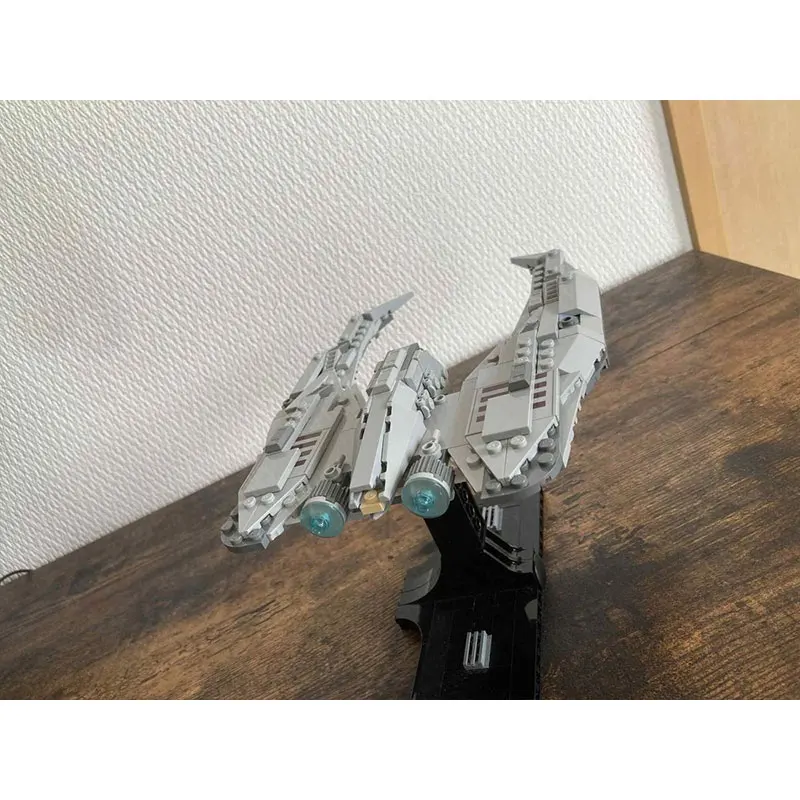 MOC ビルディングブロック スペースウォーズシリーズ グレー宇宙船 クリエイティブブロックモデル 教育玩具 誕生日 大人向けギフト MOC-235513 314ピース