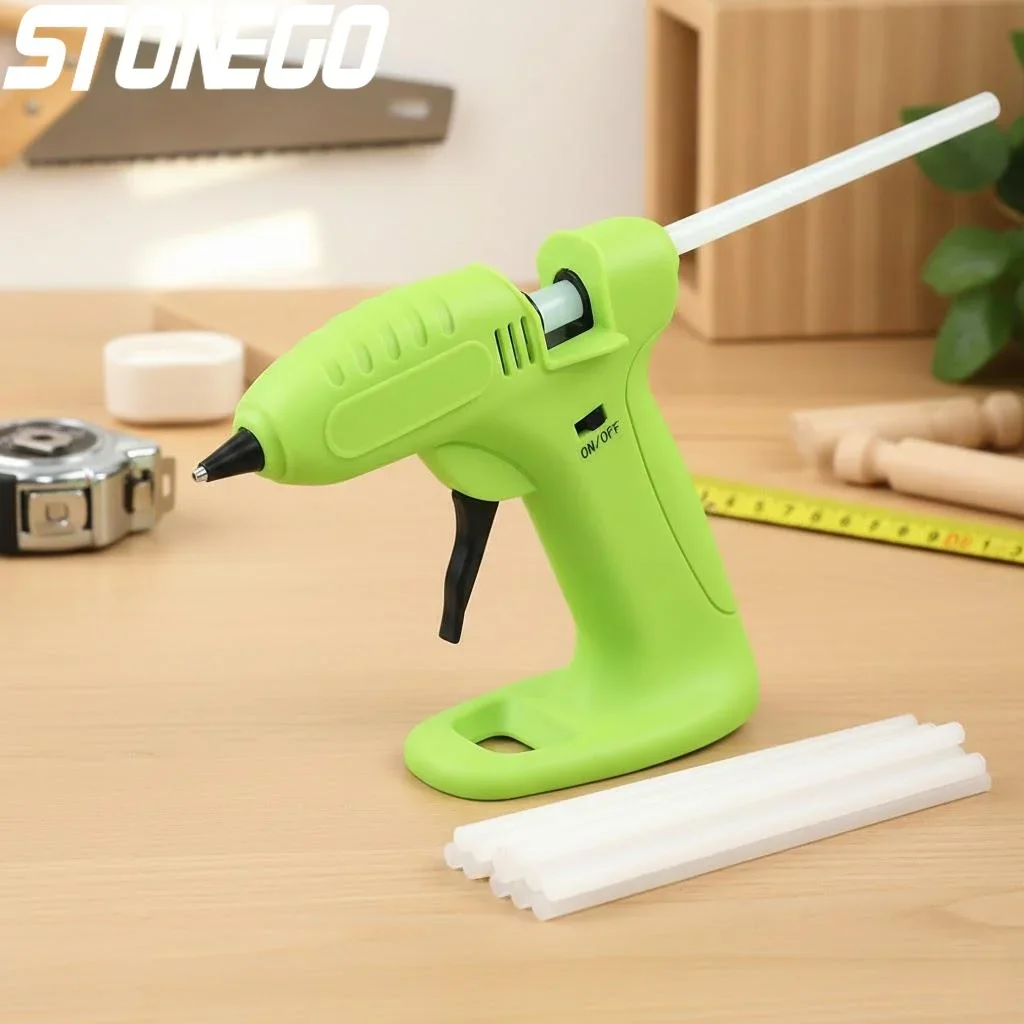 Rechargeable Cordless Glue Gun Portable Lightweight Hot Melt Glue Gun for DIY Crafts Home Repair Woodworking Tools