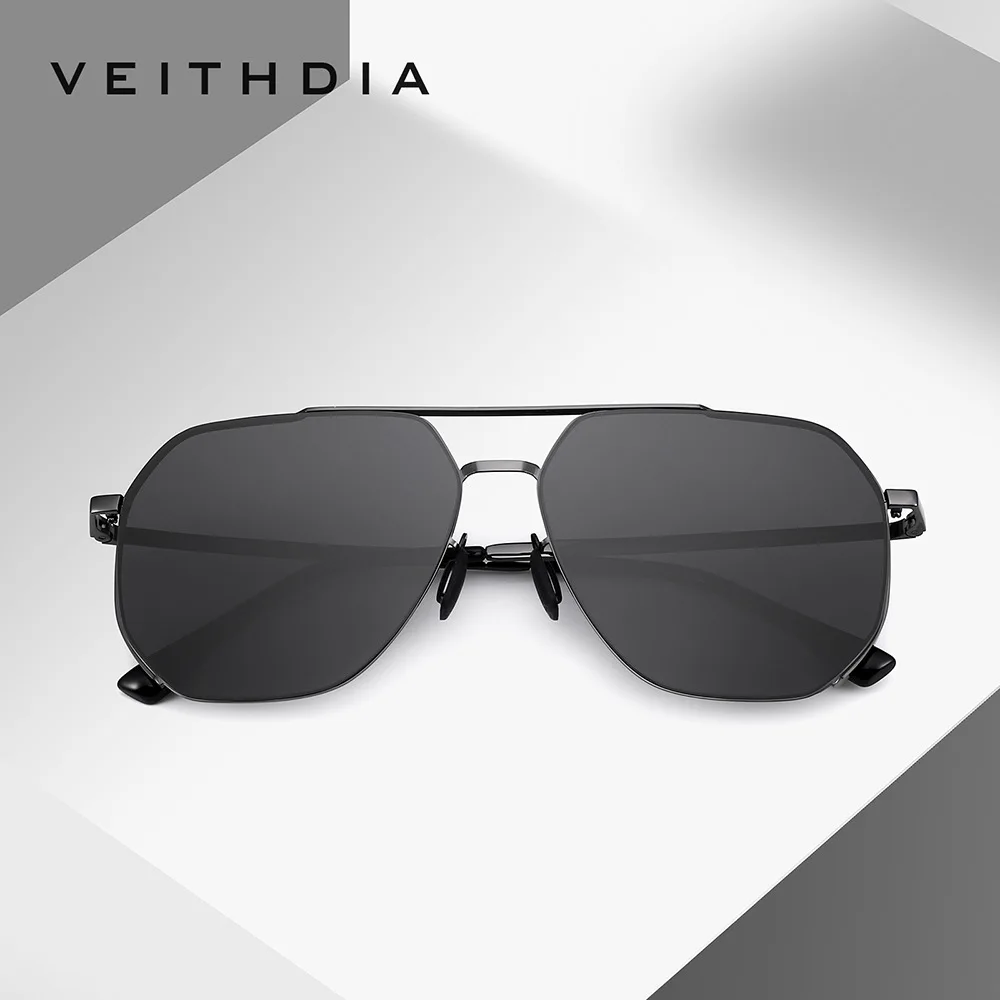 VEITHDIA Brand Designer Goggles Sunglasses For Men Nylon Lens UV400 Resistant Polarized Outdoor Women‘s Sunglasses VFH8268
