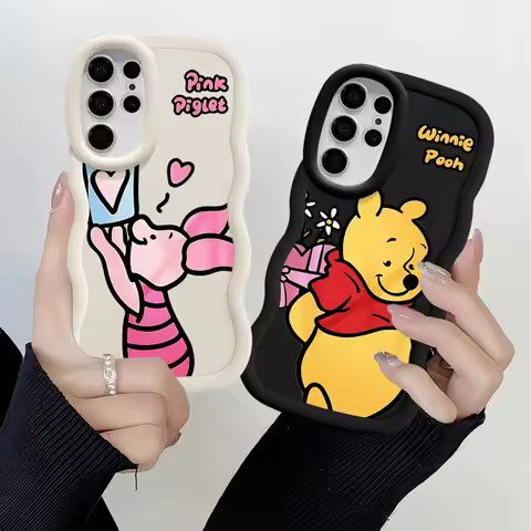 Disney Winnie The Pooh Phone Case for Samsung Galaxy S24 Ultra S20 FE S23 FE S21 S23 Ultra Note 20 Ultra S22 Plus Print Cover