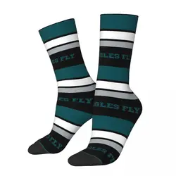 Happy Funny Men's compression Socks Eagles Fly Philadelphia Football Vintage Harajuku Square Hip Hop Casual Crew Crazy Sock