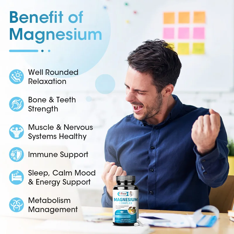 Alliwise Magnesium Glycinate Capsules Support Muscle, Nerve, Joint and Heart Health Dietery Supplement Stress & Anxiety Relief