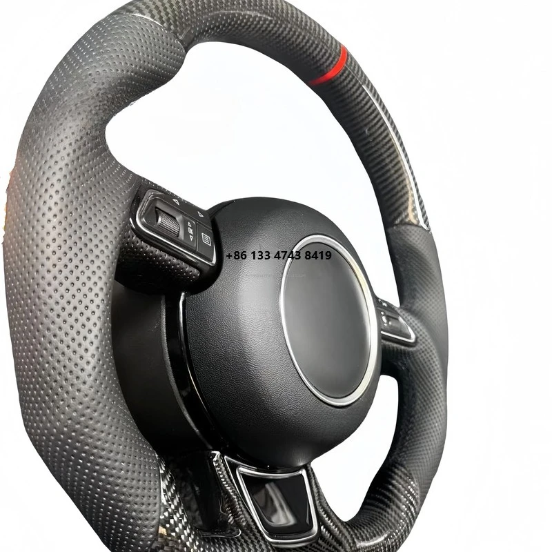 

FR Hot Sale New Carbon Fiber Car Steering Wheel Perfect for A3 A4 A5 A6 A7 Q3 Q5 Q7 - Enhanced Driving Experience