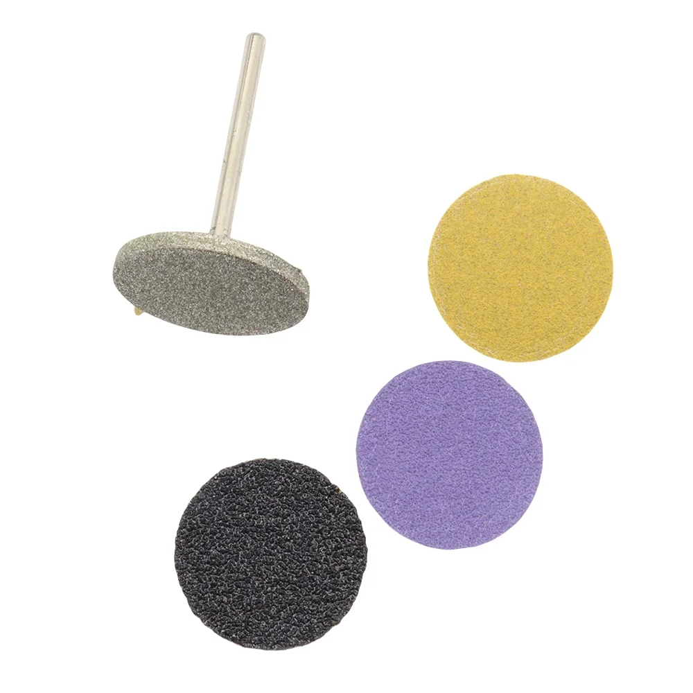 Punte diamantate per unghie da 20 mm con carte abrasive Dischi abrasivi per pedicure, rimozione calli, esfoliante per pelle morta, fi elettrico per piedi