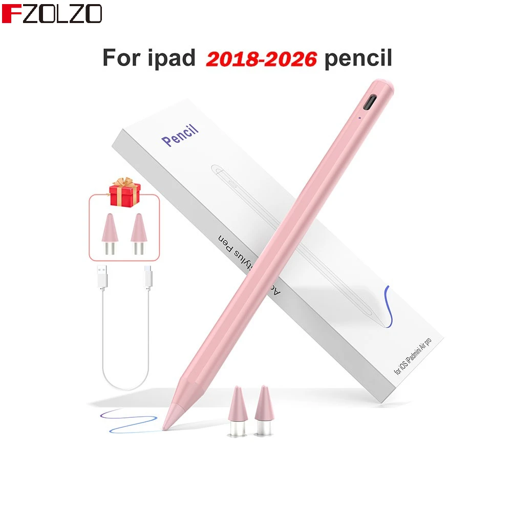 Lápiz Óptico para iPad 2018-2026, Compatible con iPad 11ª/10ª/9ª/8ª/7ª/6ª Gen, iPad Pro 11/12.9 pulgadas, Air 3/4/5/6, con Rechazo de Palma