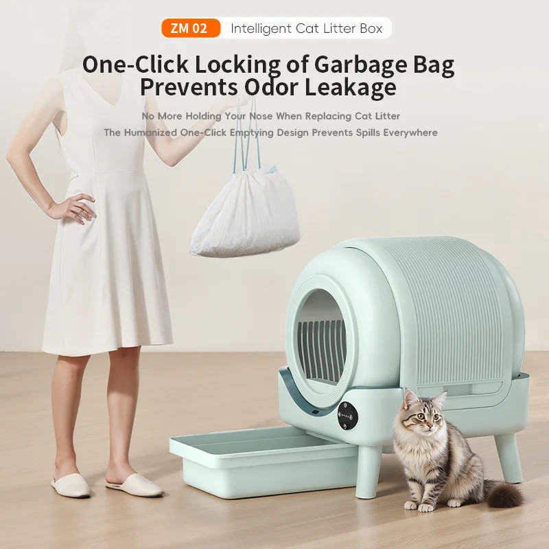 Productos para Mascotas, Caja  - Smart Cat Litter Box Wifi App Control reseña y precio