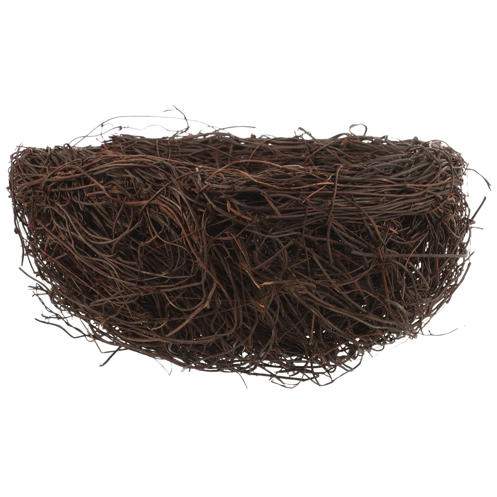 

Rattan Bird Nest Ornament Simulated Nature Look for Garden Decor Micro Landscape Birdcage Accessories Bird Nest
