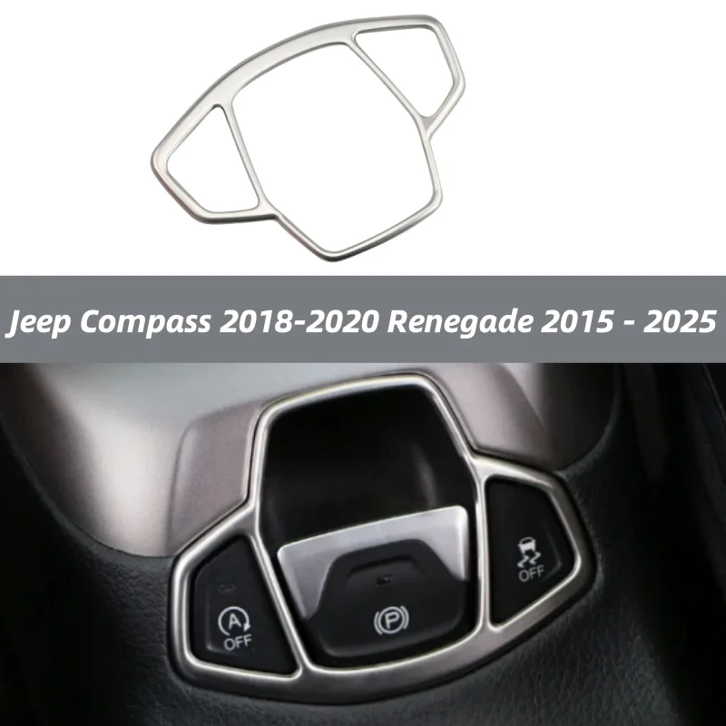

Stainless Steel Car Hand Bake Panel Sticker Cover Decoration Trim for Jeep Compass 2018-2020 Renegade 2015 - 2025 Accessories