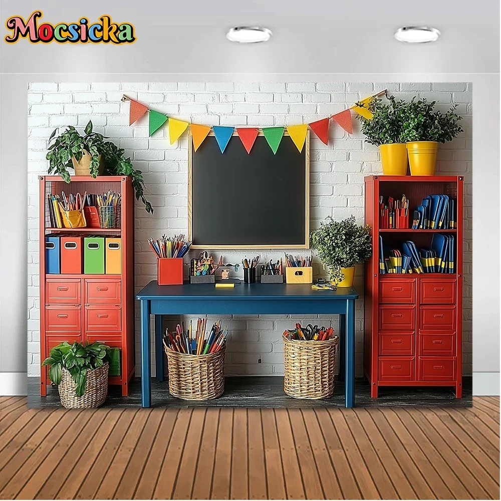 Mocsicka خلفيات التصوير الفوتوغرافي العودة إلى موسم المدرسة الأطفال عطلة حزب الناس صور خلفيات استوديو الدعائم