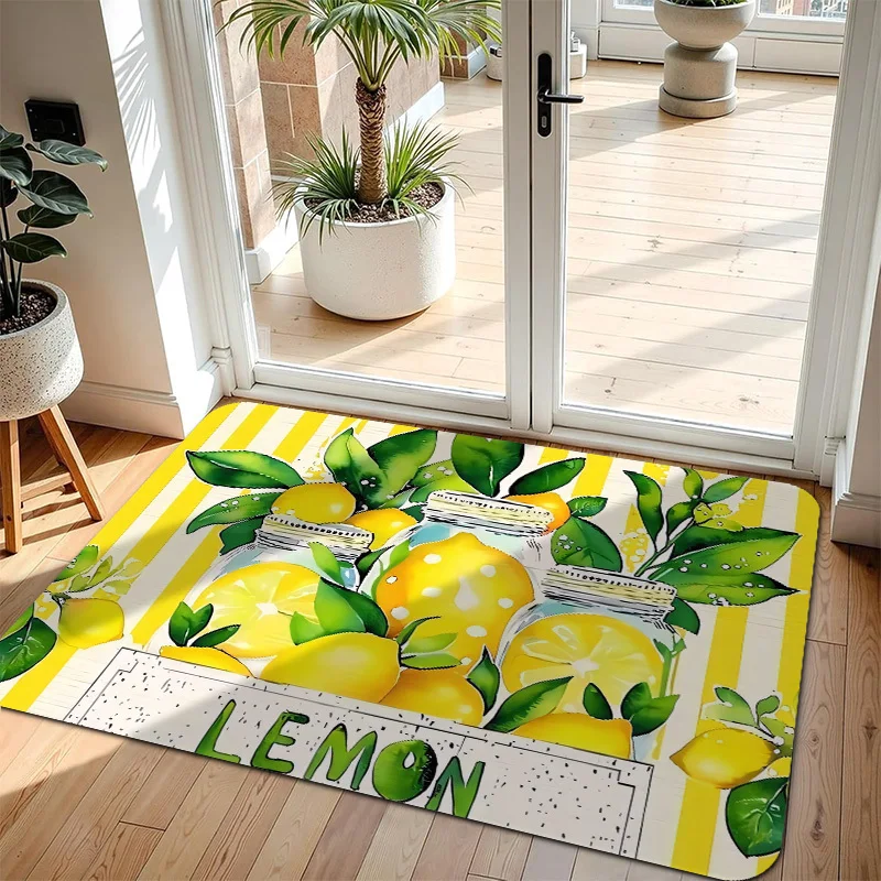 Camper Heartbeat Doormat Funny RV Camping Pine Tree Welcome Mat Black Minimalist Entrance Rug Outdoor Indoor Door Floor Mat
