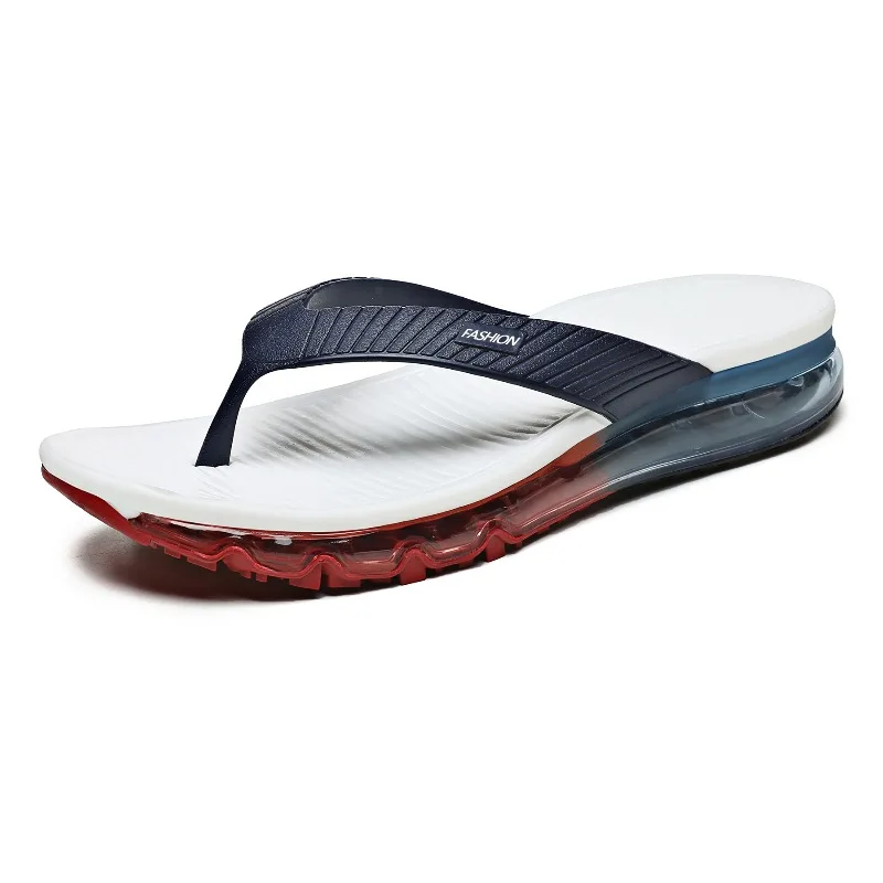

Premium Summer Full Air Cushion Flip Flops, Comfort Thick Sole Non Slip Thong Slippers Perfect for Beach Outdoor Daily Footwear