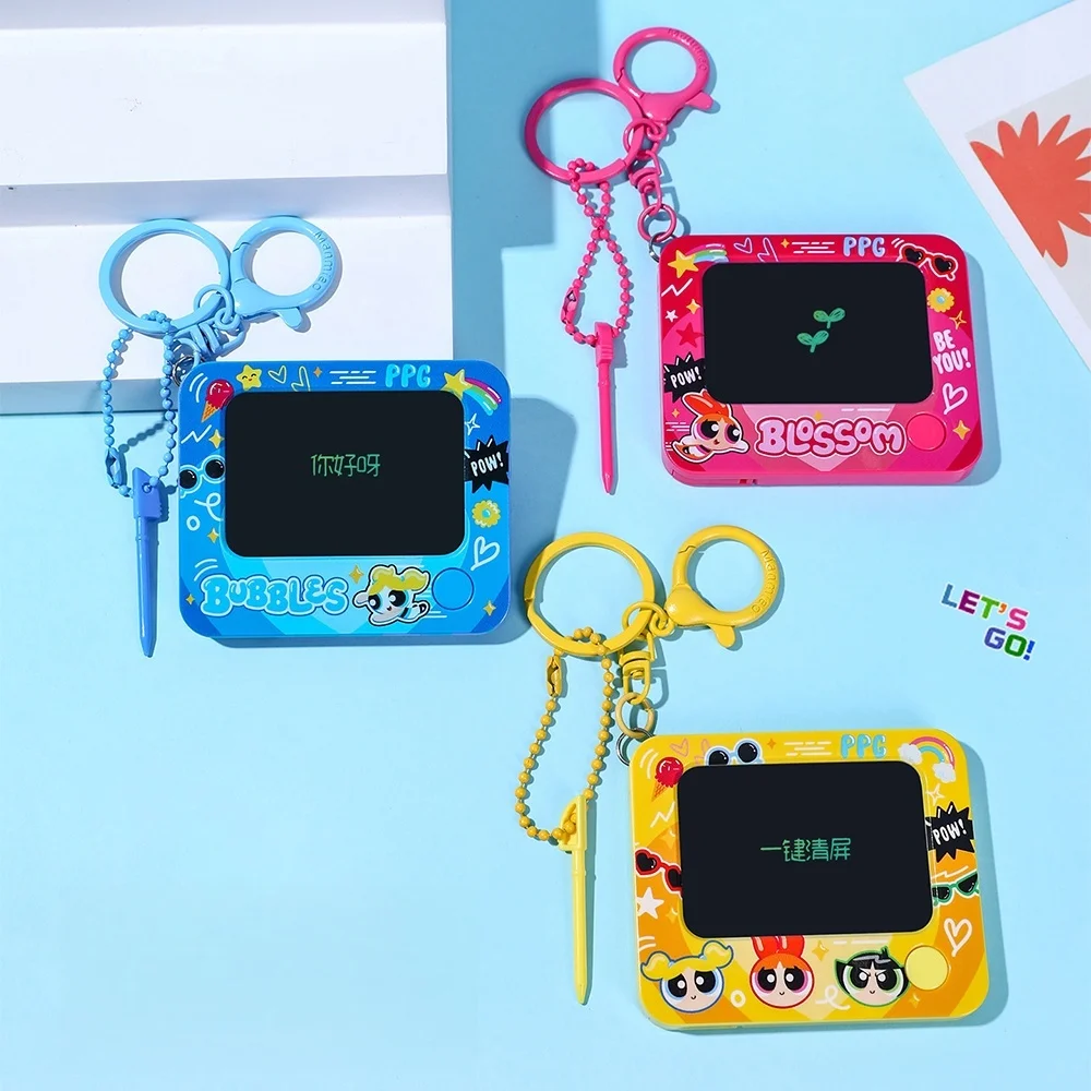 Genuine Powerpuff Mini Drawing Tablet Bag Accessory Reusable LCD Writing Pad with Stylus for Notes Doodle Travel and Daily Gifts view 2