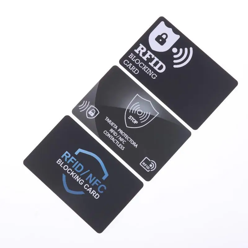 1pc/5pcs NFC Signal Blocking ID ATM Guard Cardholder Sleeve RFID Blocking Card Security Debit Credit Card Protector Blocker