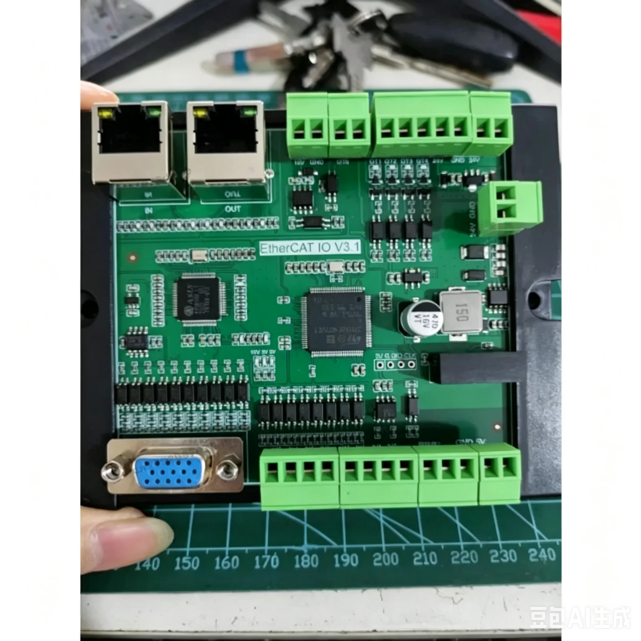 LinuxCNC EtherCAT IO Module with STM32 + AX58100 Solution