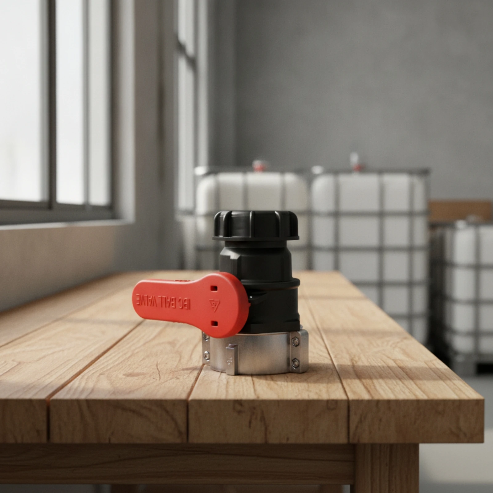 IBC Tote Tank Ball Valve 60mm IBC Tote Fitting Long-Lasting Heavy Duty for Chemical Container