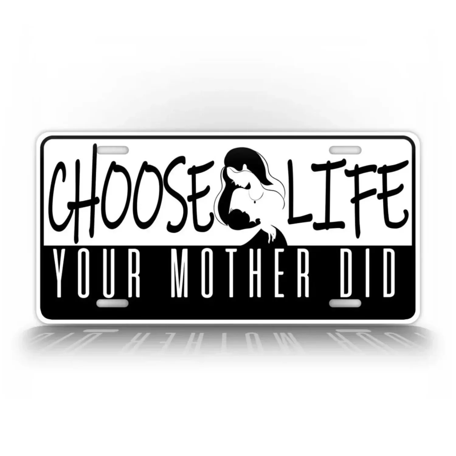 1pc 2D Flat Personalized Pro‑Life Custom‑Text Metal Sign 8x12Inch 20.32x30.48cm, Vintage Wall Plaque, Multi‑Scene Decor Ornament