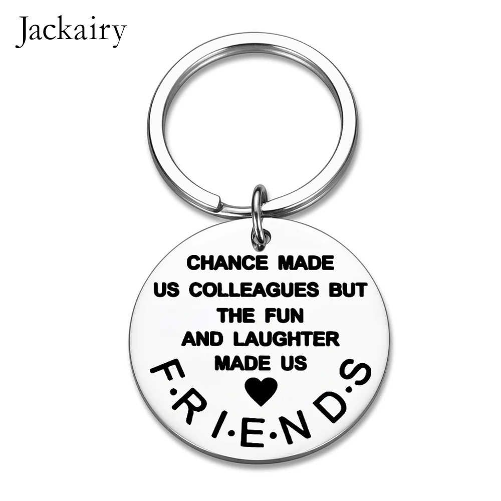 Best Friends Coworker Gifts Keychain For Women Men Colleague Going Away Farewell Appreciation Keyring Birthday Christmas Gift