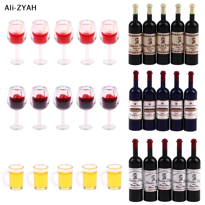 【Ah6】5 adet/takım 1:12 Dollhou - Wine Y Beer incelemesi ve fiyatı