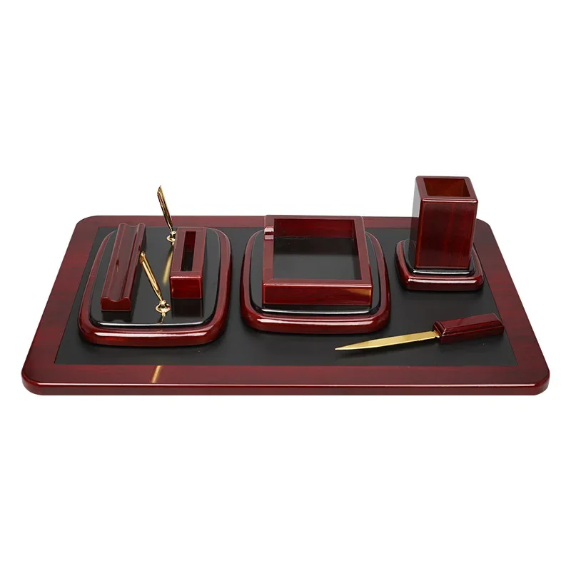 

Business card box, computer desk high-end sense, office light luxury, high-end pen holder