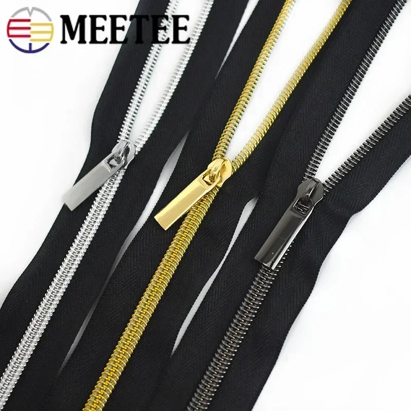 10/30pcs 5# Zipper Silder for Nylon Zips Jacket Bag Purse Pockets Zippers Heads Repair Kits DIY Garment Sewing Accessories