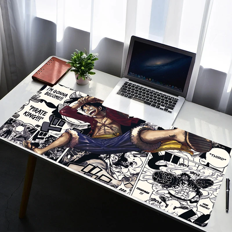 

Mouse Pad PC Non Slip Rubber Mousepad Laptop Gamer Cabinet HD One Piece Luffy Keyboard Pad Office Computer Gaming Desk Mouse Mat