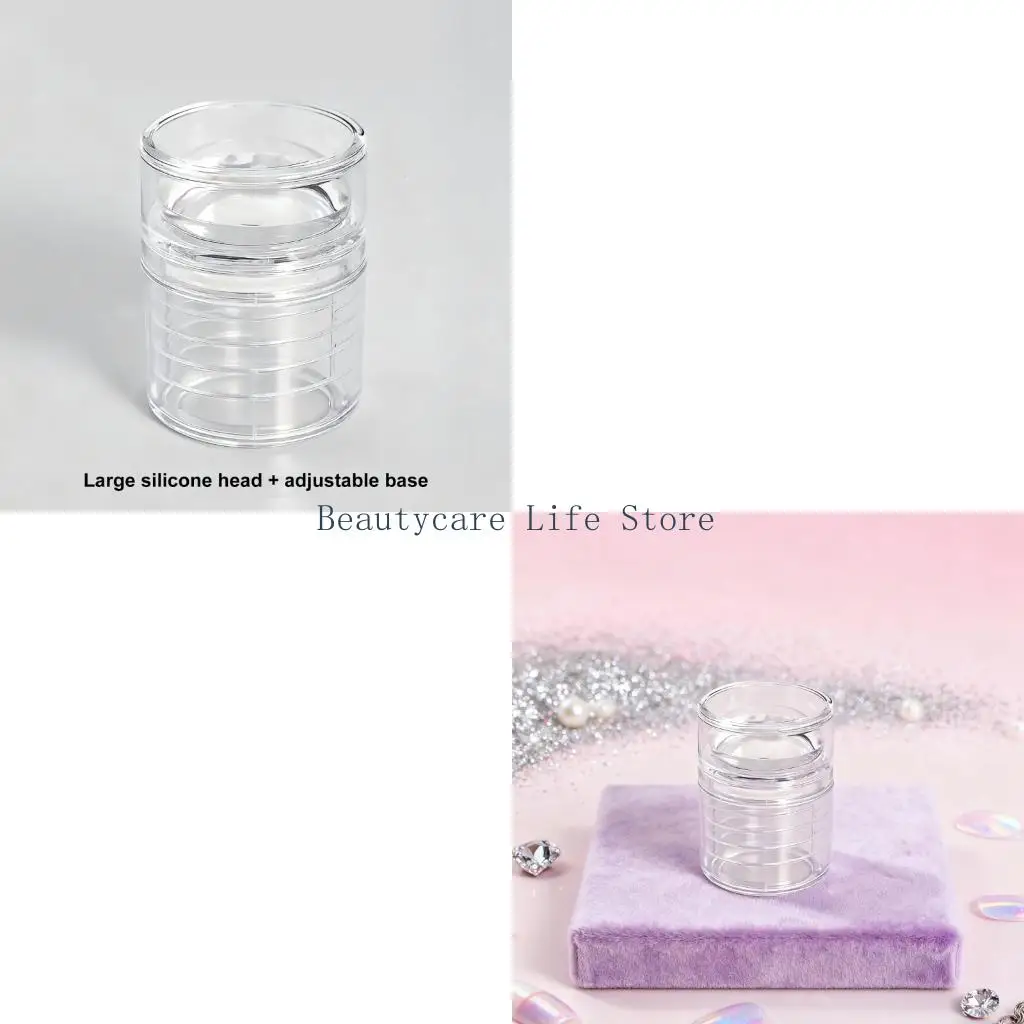 

Портативный вращающийся штамп для дизайна ногтей 652C с телескопической конструкцией и гибкими силиконовыми поверхностями