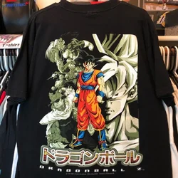Dragon Ball Kakarotto T-shirt Anime Cotton Short Sleeve Summer Hip Hop Print Breathable Retro Street Leisure Outdoor Clothing