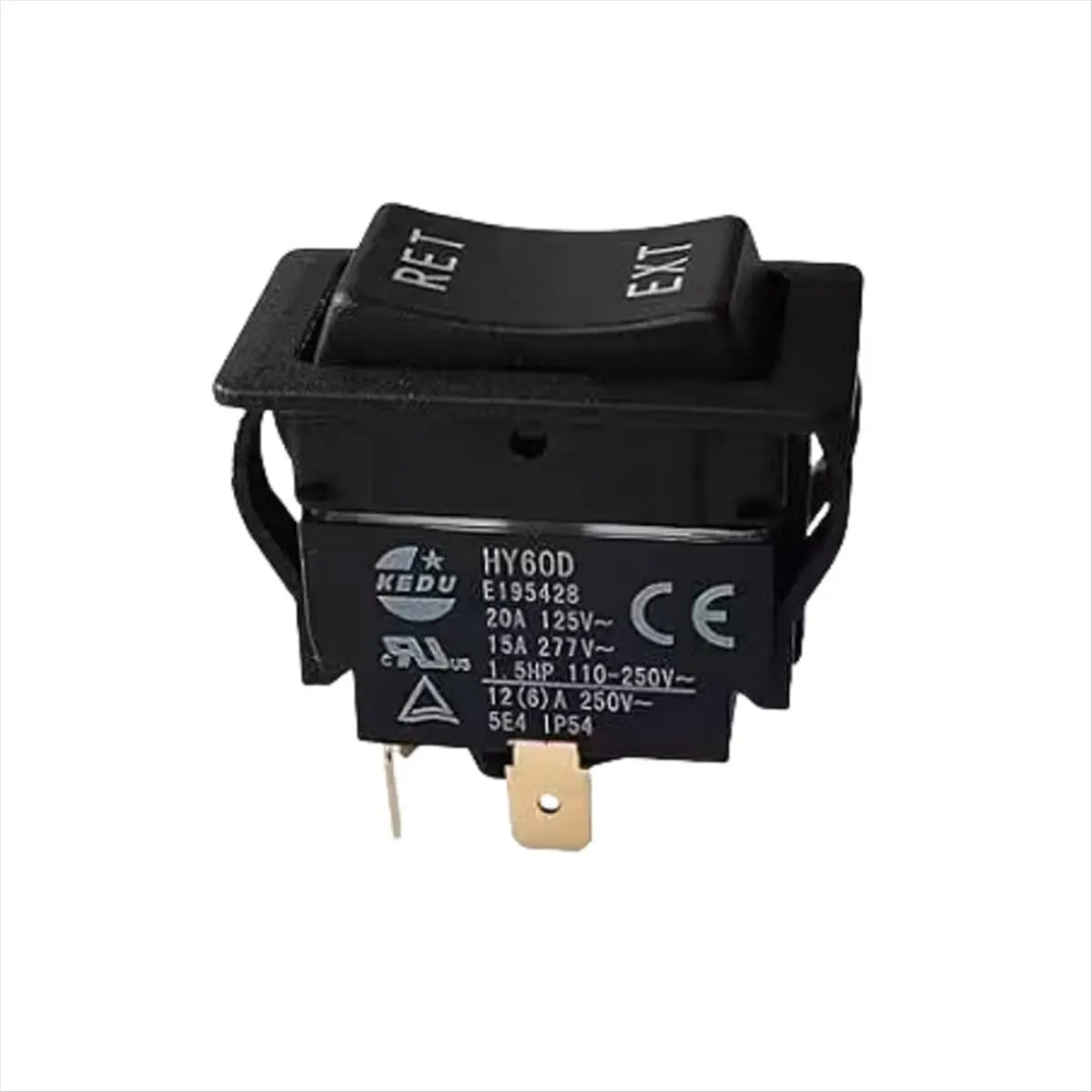 2pcs HY60D Rocker Switch for Automatic Reset RET-EXT Control Bi-Direction Reversing of Motor Mechanical Equipment Switch