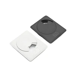 5Pcs Square Wire Cable Holder Grommet Hole Cover Outlet Wire Storage For Office Table Hotel Computer Desk Furniture Hardware