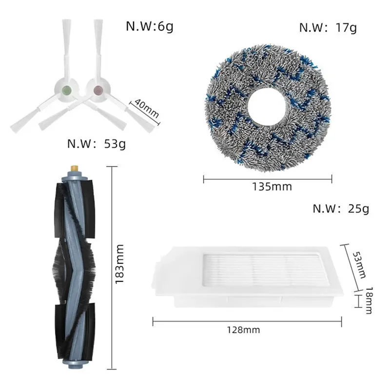 ckfam-ecovacs-deebot-x1-omni-t10-omni-アクセサリーロボット掃除機部品ダストバッグ-hepa-フィルターメインサイドブラシ