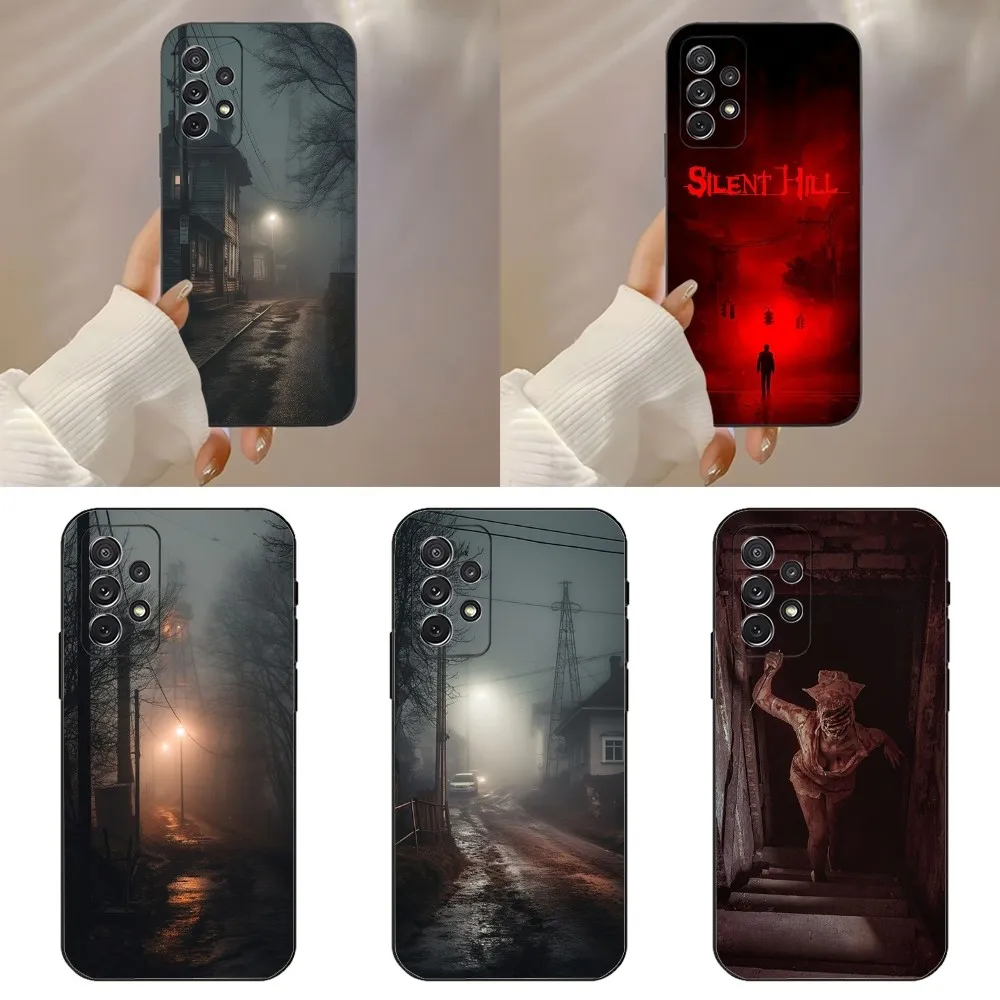 Game S-Silent H-Hill Phone Case For Samsung Galaxy A91,A80,A73,A72 ,A71,A53A52,A32 ,A31A22,A21s,A20,Black Cover