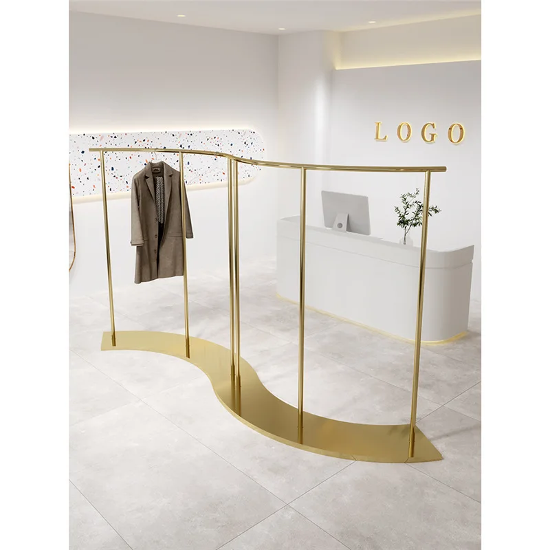 

Clothing store display rack Floor-to-ceiling stainless steel Nakajima hanging clothes rack Special display rack