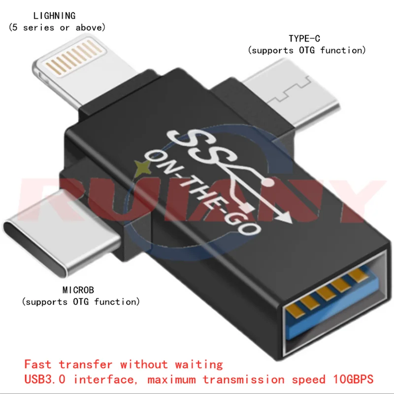 Lightning android TYPE-C mobile USB flash drive cable otg adapter Android converter