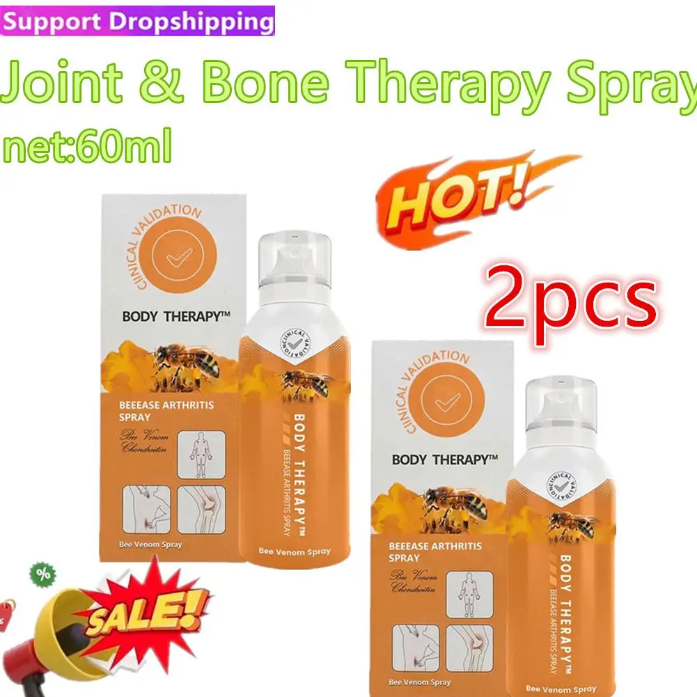 

2pc New Beevenom Spray Body Joint & Bone Therapy Treatment Intensification Concentrated Muscle Care Recovery Health Spray 60ml